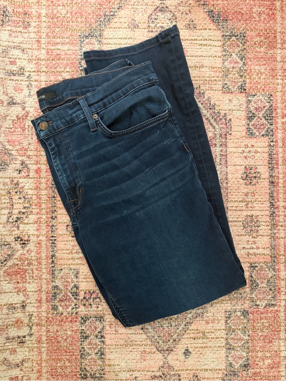 Joe's Jeans Dark Indigo with Copper Stitching